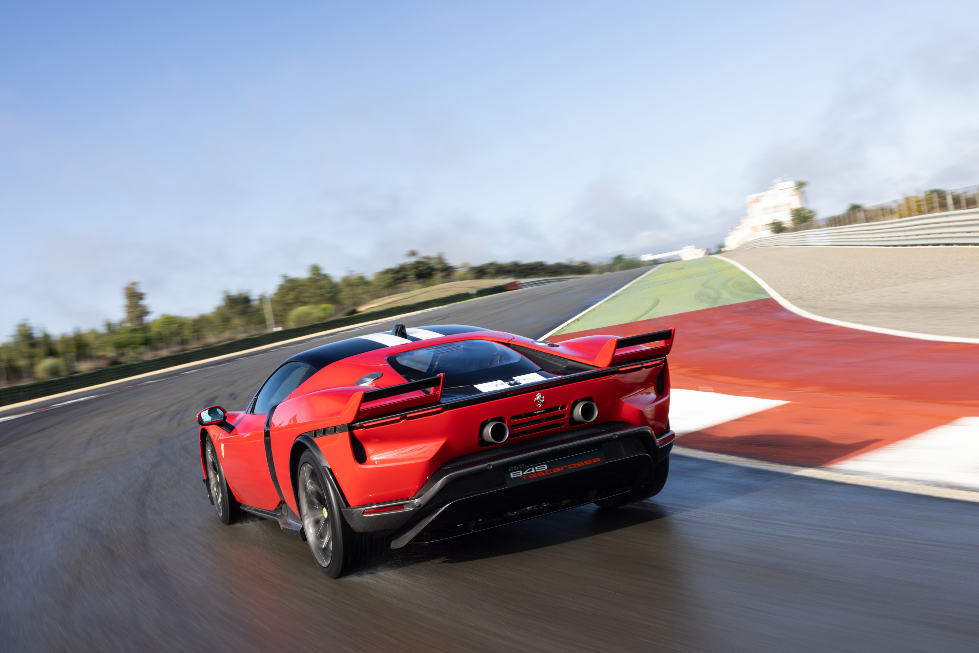 Ferrari 849 Testarossa on the track