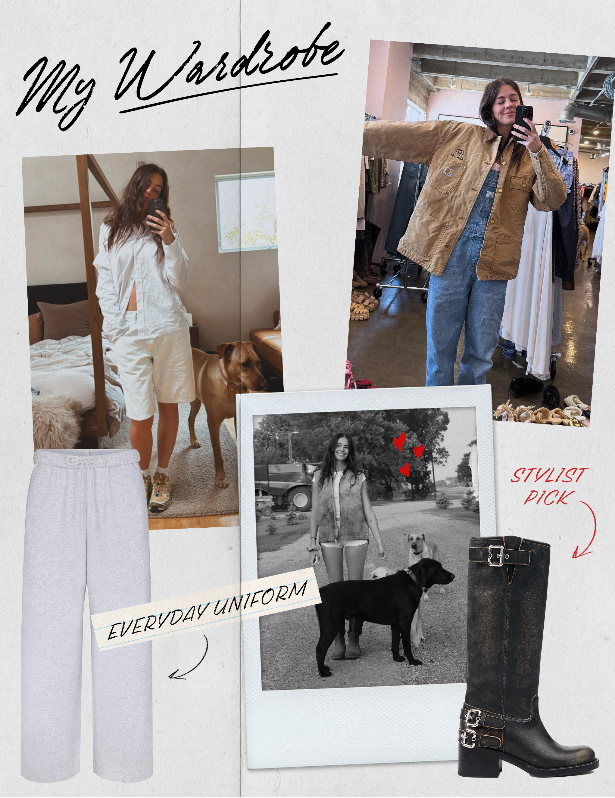 a collage about Molly Dickson