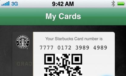 BlackBerry, iPhone, and iPod Touch owners can download a Starbucks app to pay for drinks and find nearby stores. 