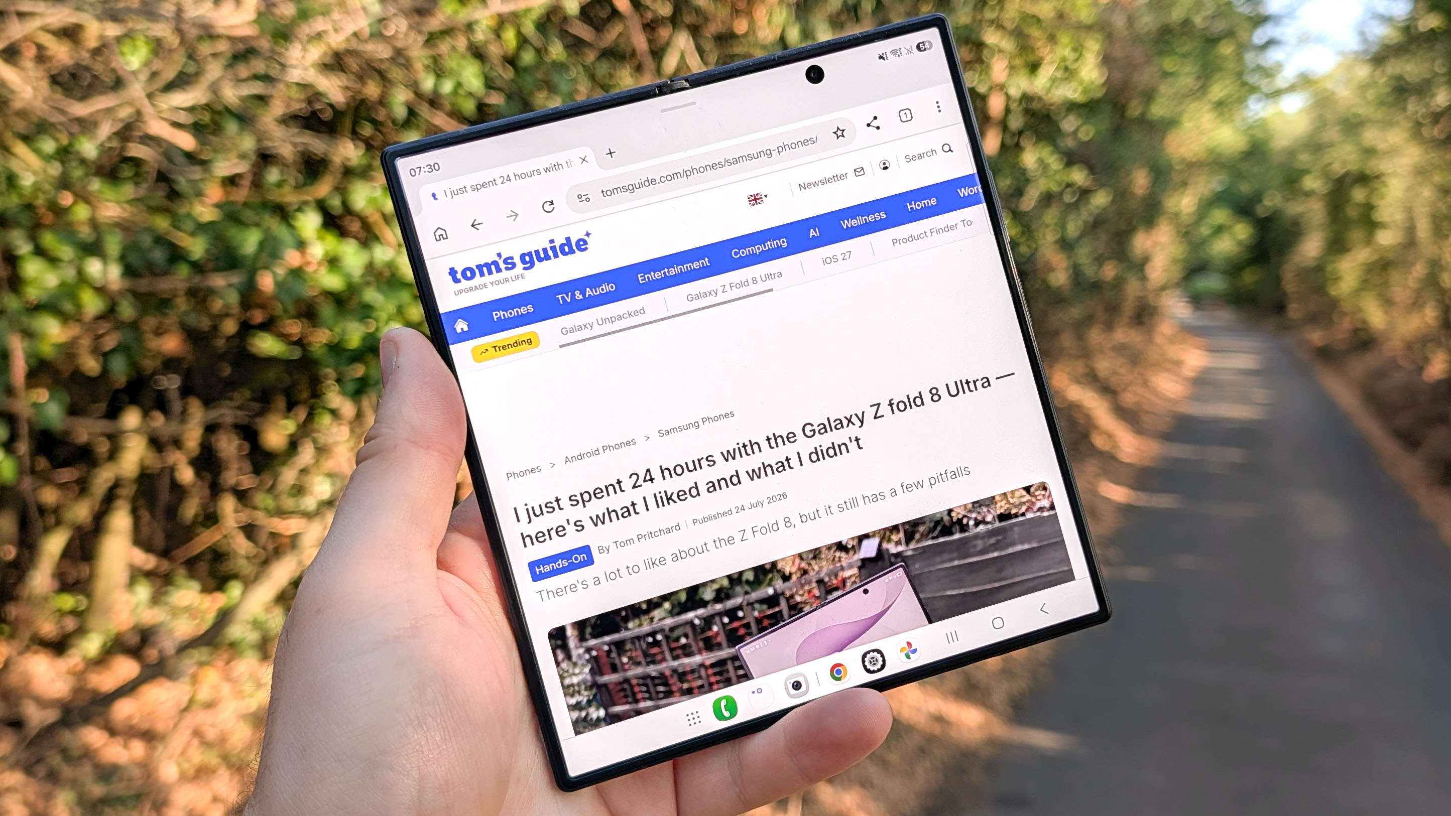 samsung galaxy z fold 8 ultra review images