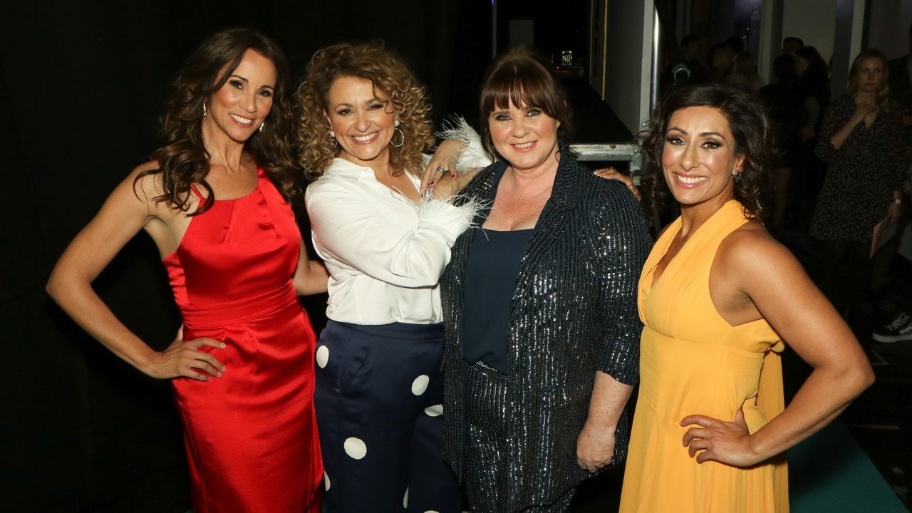 Presenters of the ITV show &#039;Loose Women&#039;, Andrea McLean, Nadia Sawalha, Colleen Nolan and Saira Khan