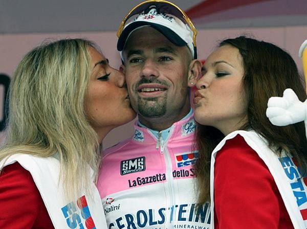 Stefan Schumacher (Gerolsteiner) in the maglia rosa