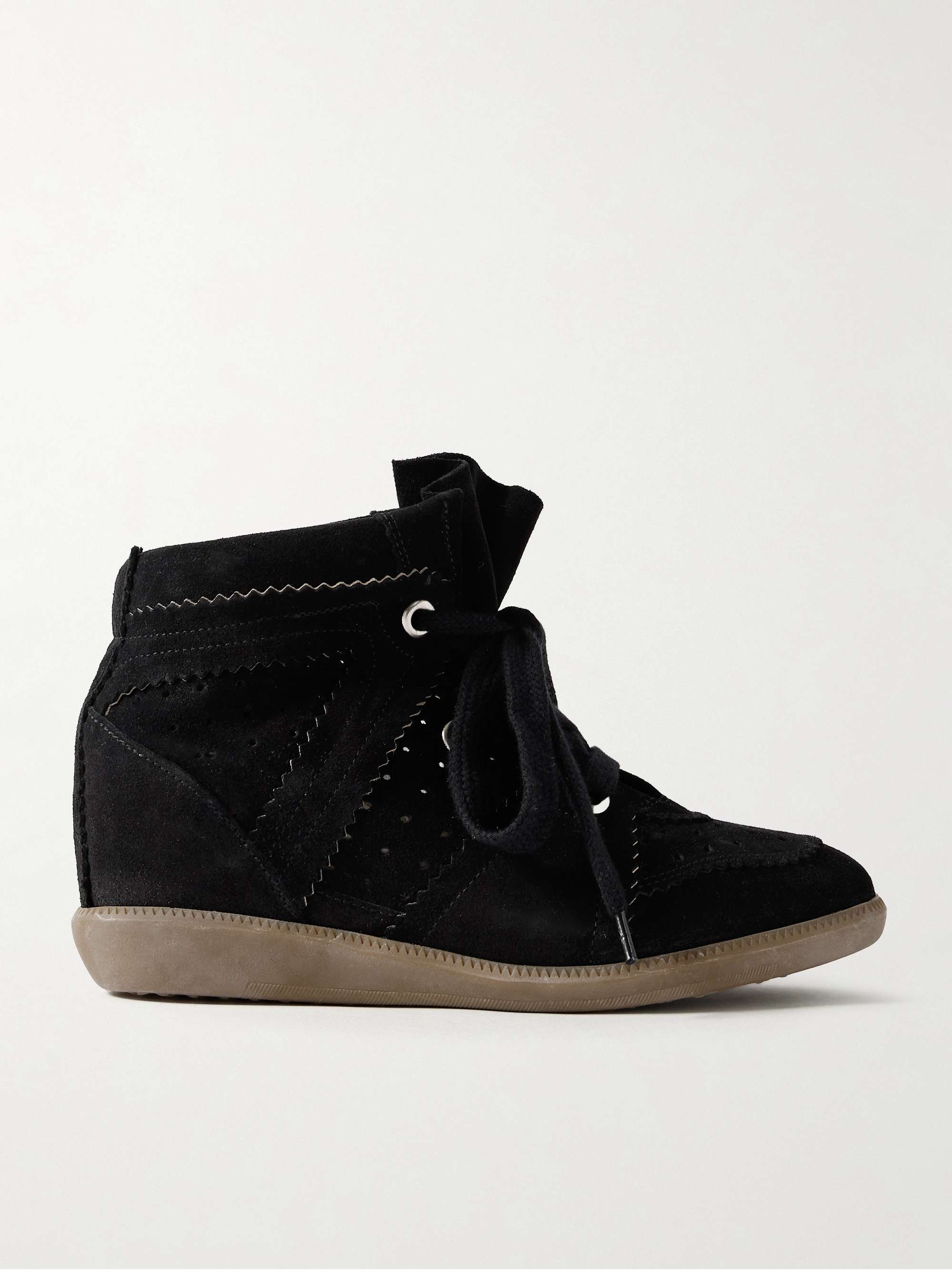 Bobby Suede Wedge Sneakers