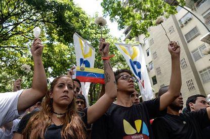 Opposition activists in Venezuela.