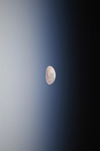 The moon looks a bit squashed in this stunning photo by NASA astronaut Christina Koch, Expedition 59 flight engineer, on the International Space Station. Koch shared the image on May 24, 2019, about a week after it was taken.