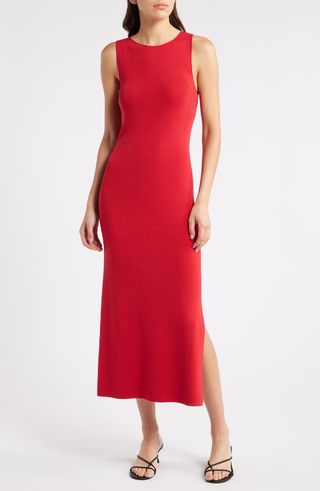 Alora Sleeveless Midi Sweater Dress