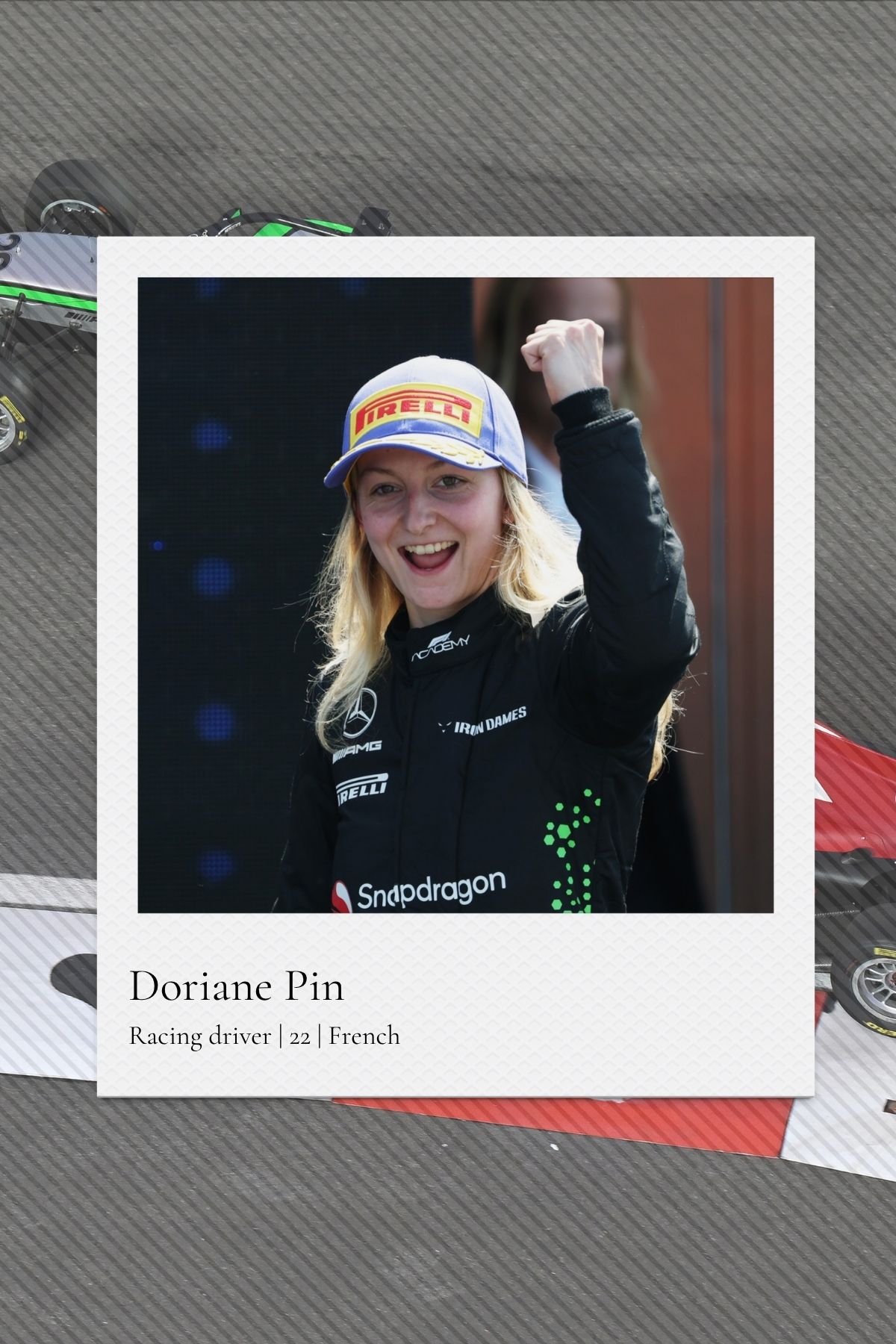 Racing driver Doriane Pin