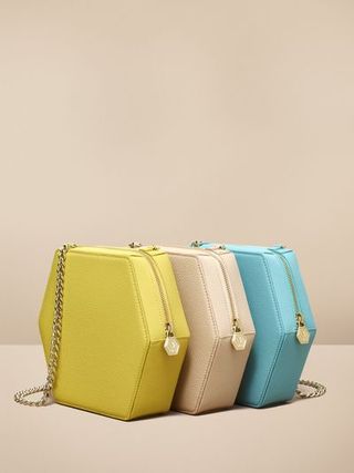 Bag, Handbag, Yellow, Turquoise, Fashion accessory, Beige, Shoulder bag, Satchel, Coin purse, Luggage and bags,