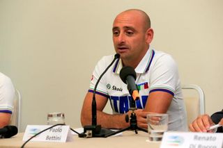 Paolino Bettini at the launch of the Italian men's Olympic squad in London