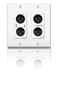 Attero Tech unDX2IO Dante-Enabled Wall Plate