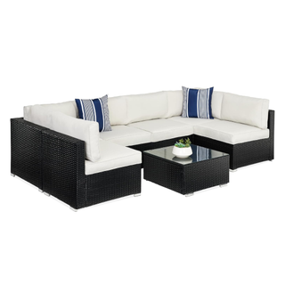 black and white amazon outdoor sofa