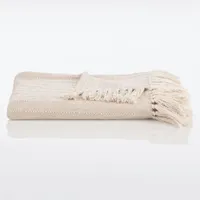 Nate Home Lightweight Textured Weave Cotton Throw Blanket by Nate Berkus | Was $52.99, now $22.99