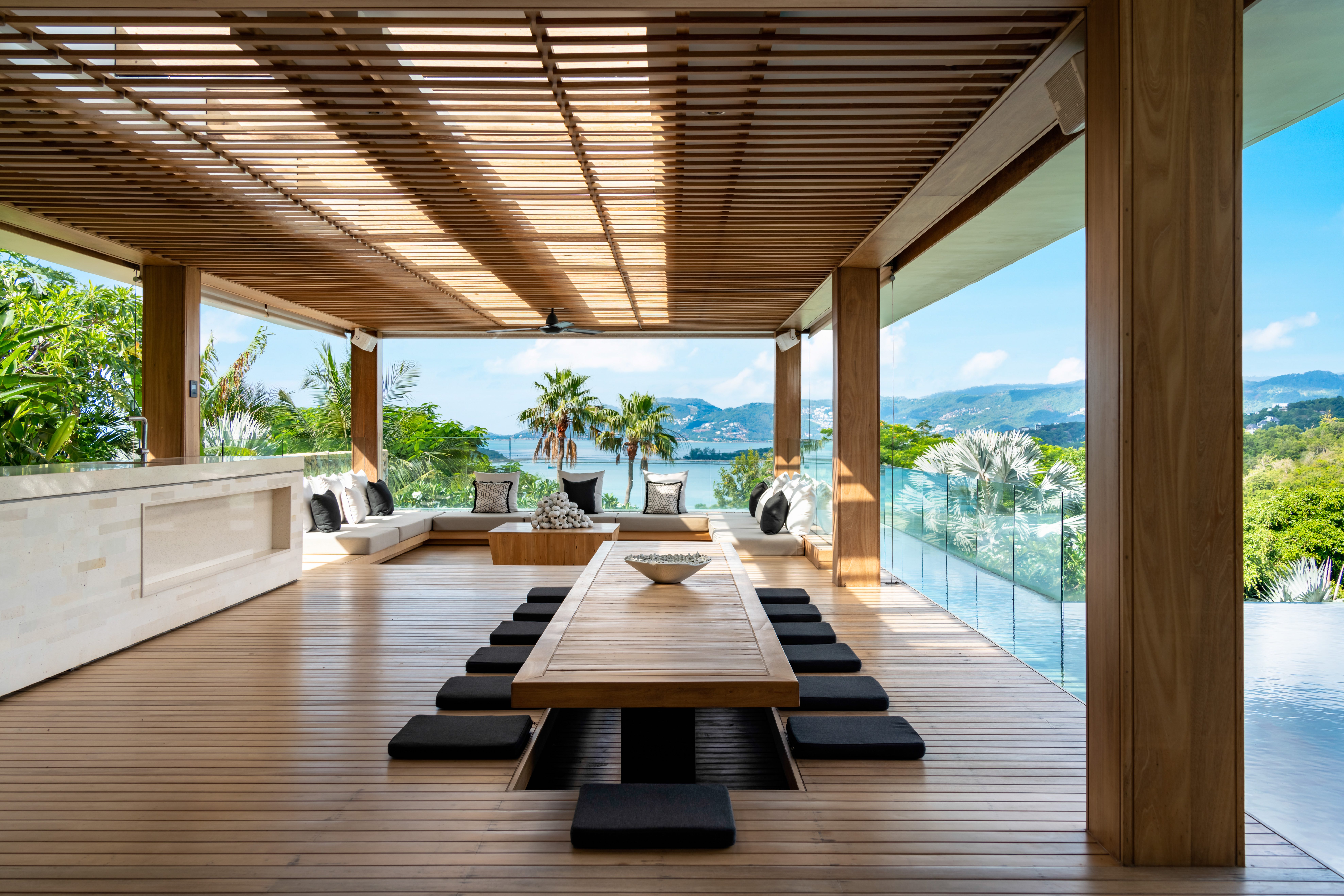 Images of a dreamlike villa in Thailand with sea views and a whopping great infinity pool