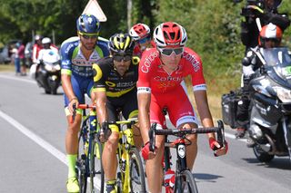 Tour de France stage 4 breakaway: Dimitri Claeys (Team Cofidis), Jerome Cousin (Direct Energie), Anthony Perez (Team Cofidis) and Guillaume Van Keirsbulck (Wanty Groupe Gobert)