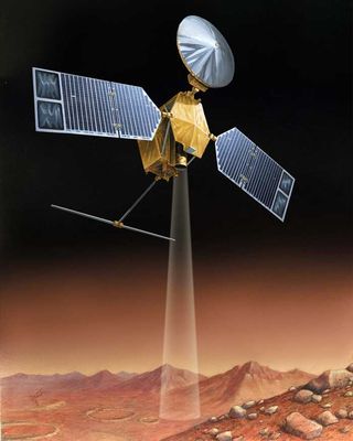 An illustration of the Mars Reconnaissance Orbiter based on the final design.