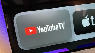 YouTube TV logo on Apple TV
