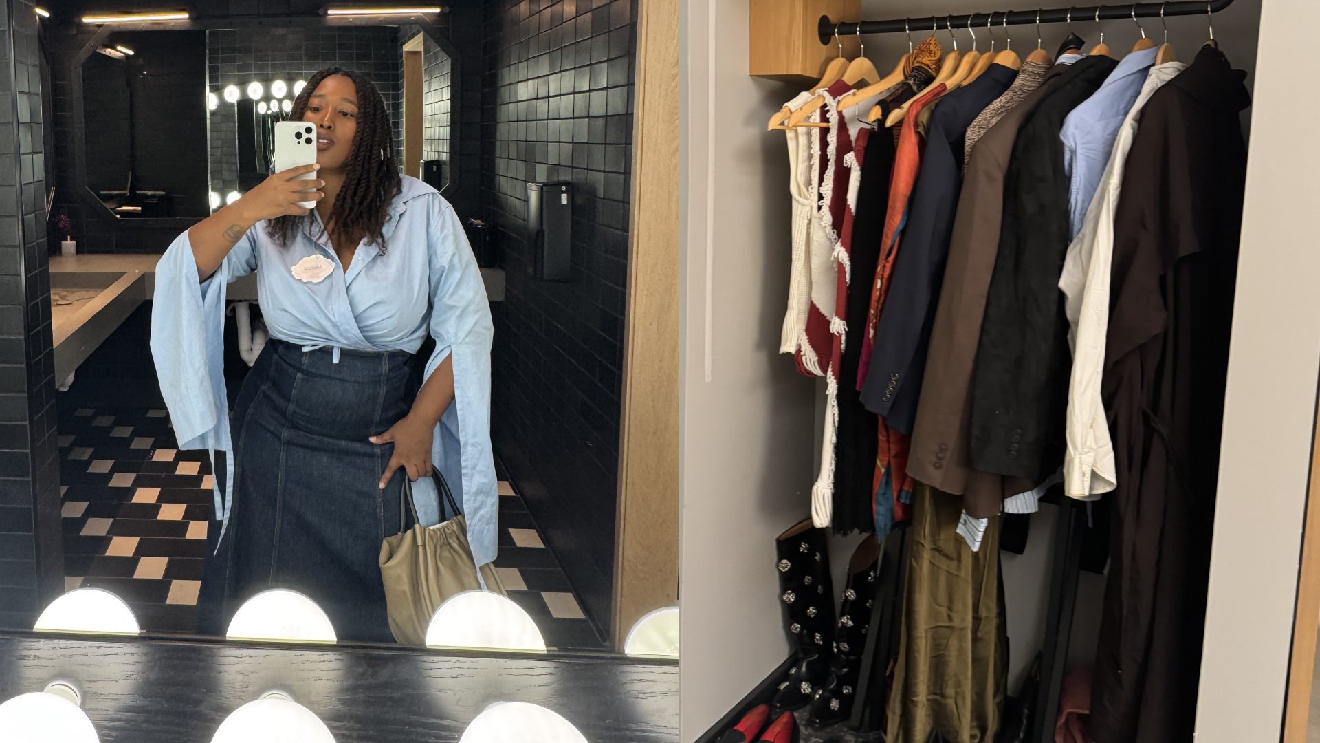 Mecca James-Williams wearing a work outfit at a professional conference