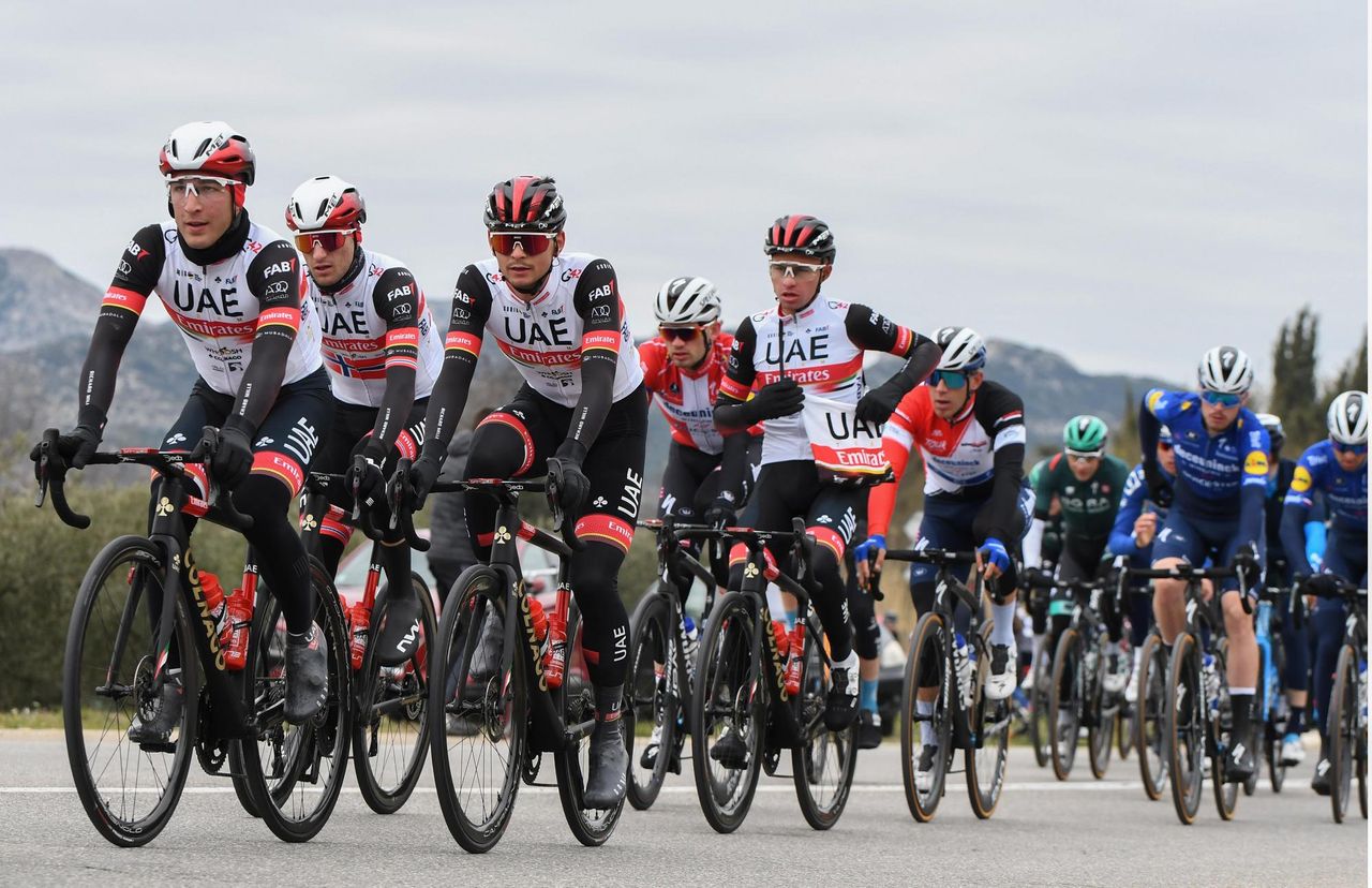 Tour de la Provence 2021 6th Edition 4th stage Avignon SalondeProvence 1632 km 14022021 Valerio Conti ITA UAE Team Emirates photo William Cannarella CVBettiniPhoto2021