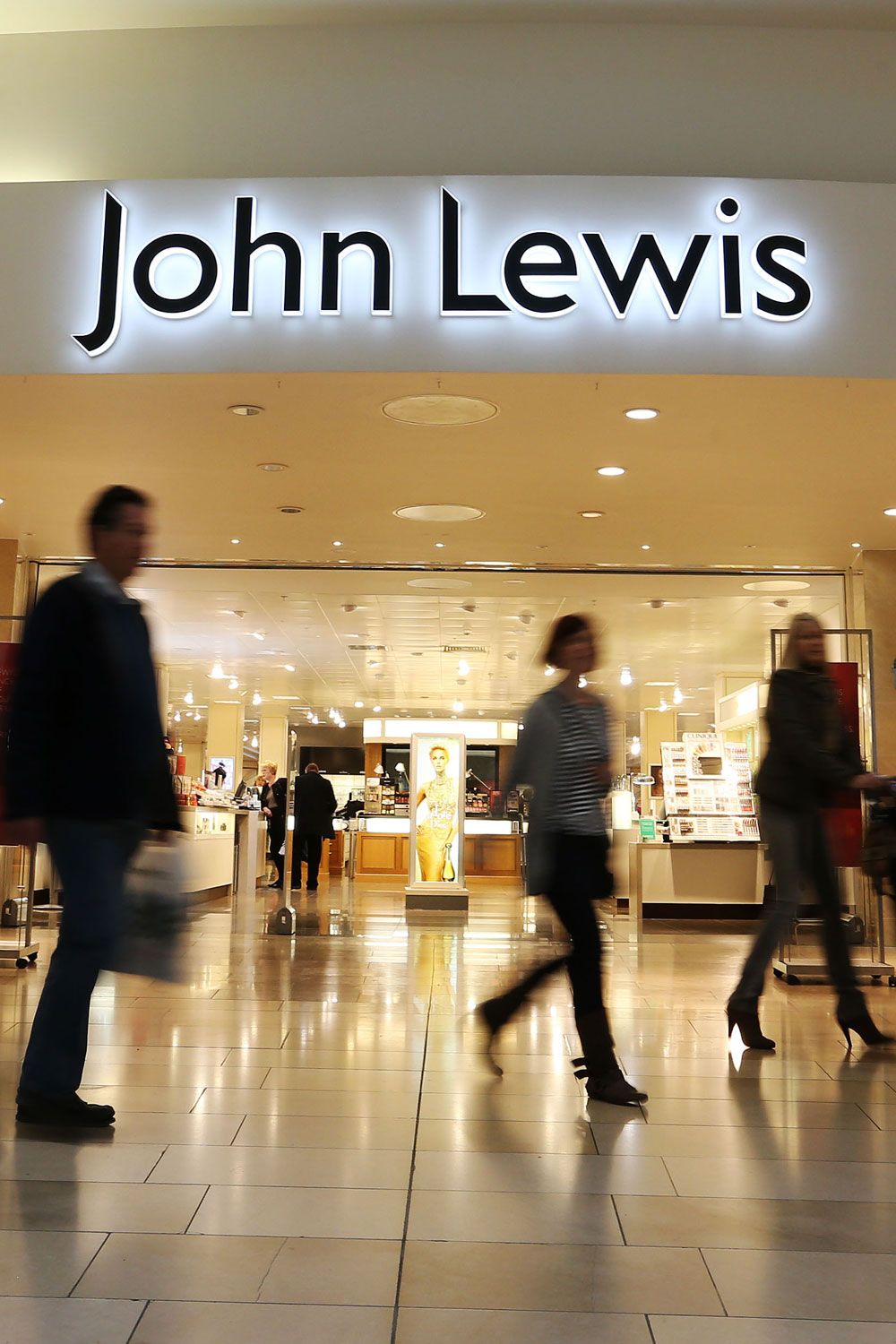 Shoppers outside a John Lewis store