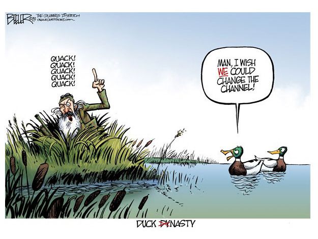 Editorial cartoon Duck Dynasty