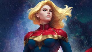 Captain Marvel #1 (2019) cover art by Stanley 'Artgerm' Lau
