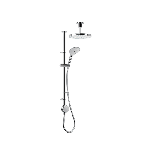 victorianplumbing, Mira Activate with ColdBoost Double Outlet Ceiling Fed Digital Shower - Pumped
