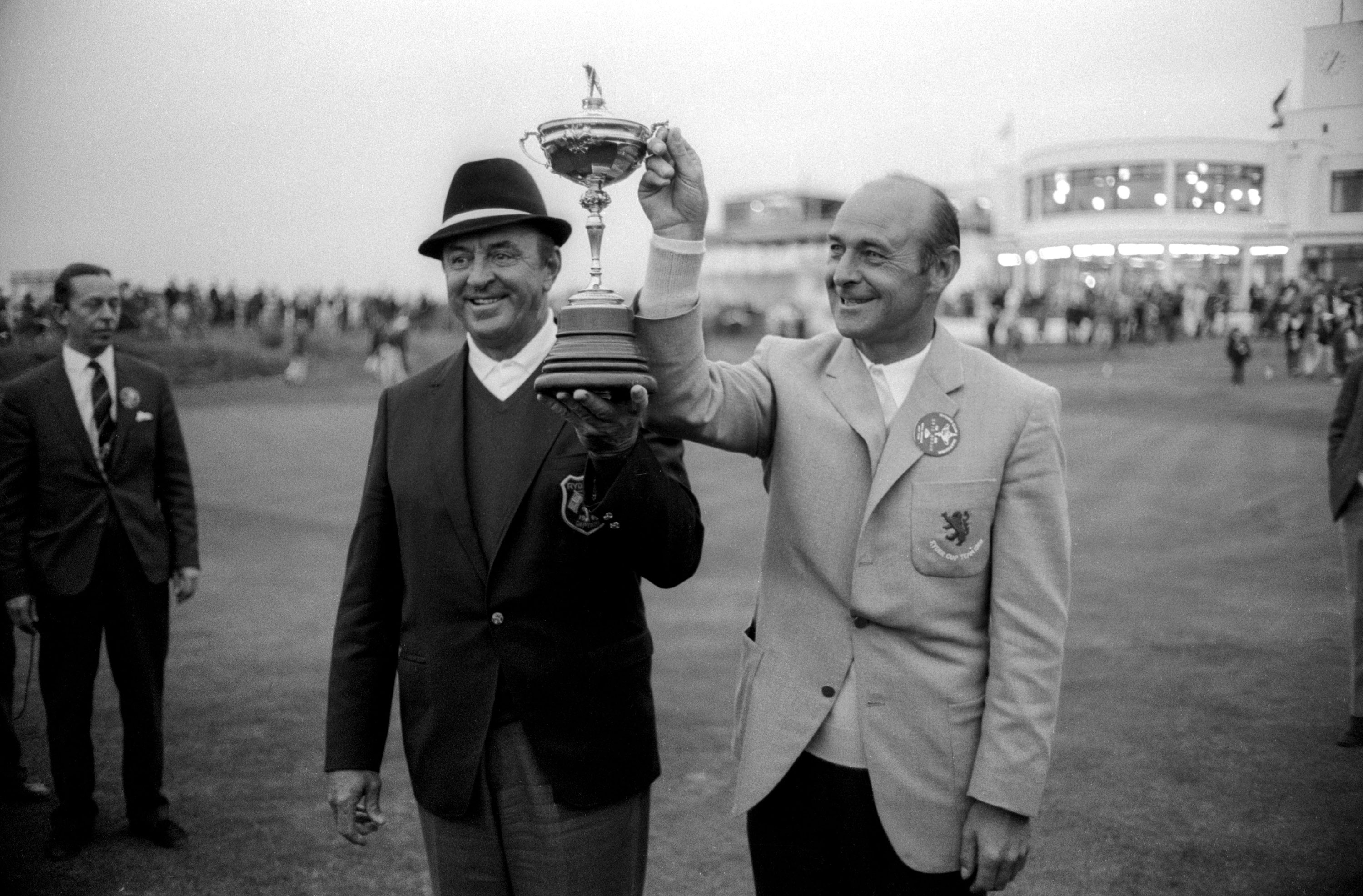 Sam Snead and Eric Brown with the Ryder Cup