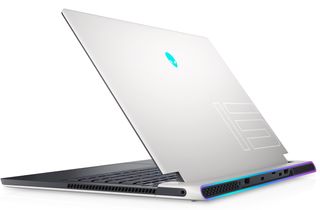 Alienware X15 R2 showing the ports on the rear