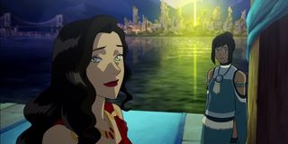 Asami in the foreground