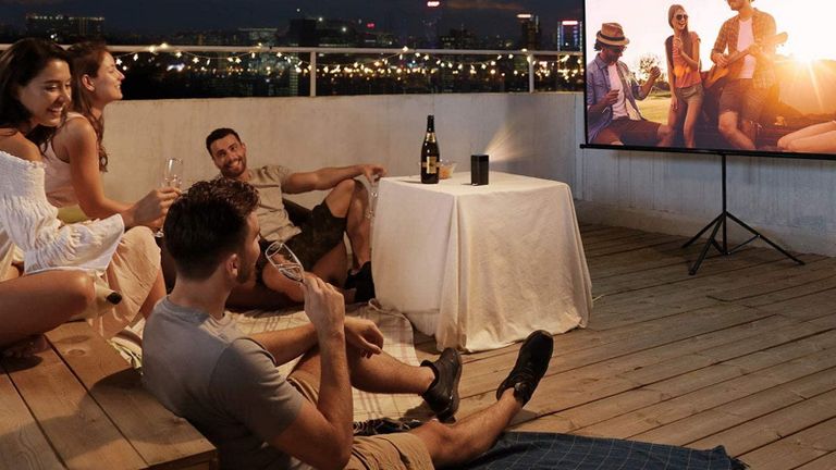 best outdoor projector: Nebula Apollo Smart Portable Projector