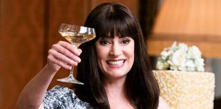 paget brewster toasting at rossi's wedding criminal minds