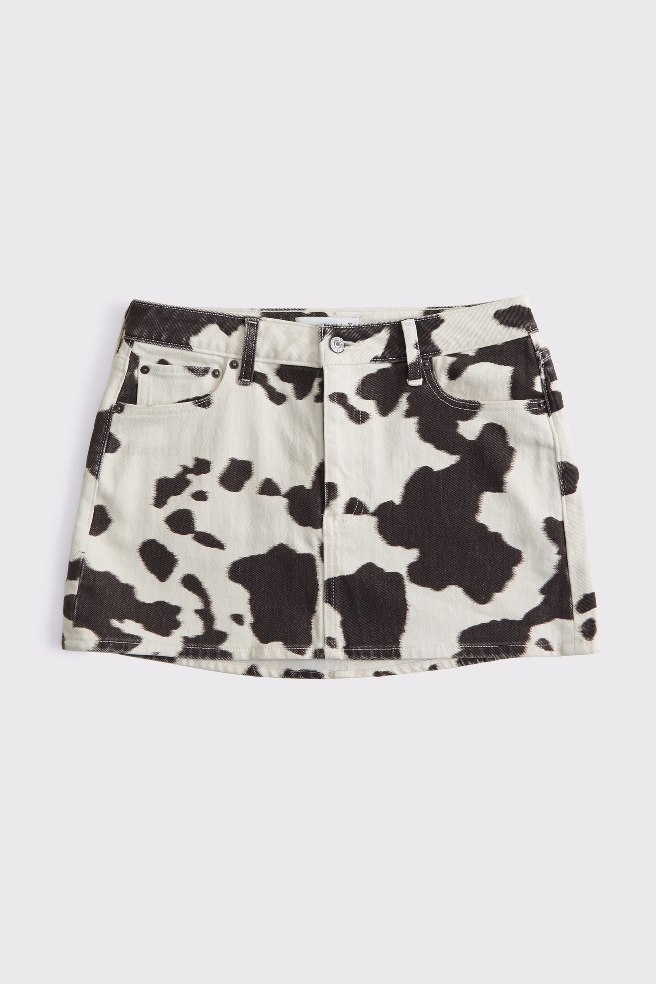 Abercrombie &amp;amp; Fitch, Curve Love Mid Rise Denim Mini Skirt