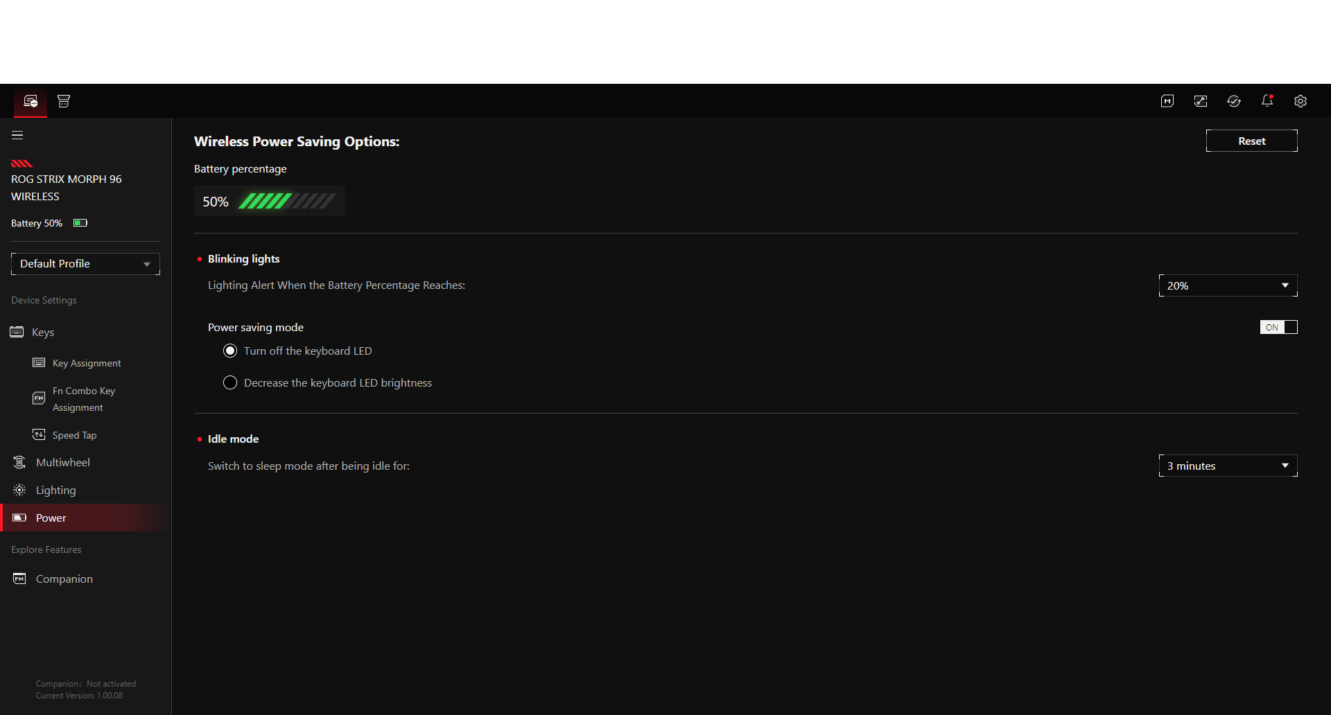 Asus ROG Strix Morph 96 Wireless