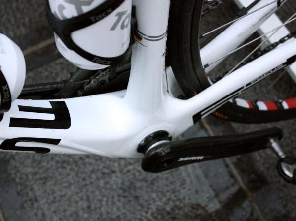Milram's Focus Izalco frames were fitted with PressFit 30 bottom brackets.