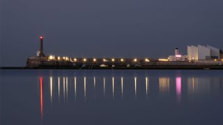 Fujifim X-T4 camera review: imag e of harbour at night