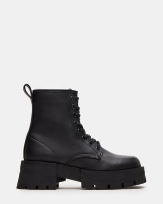 Rascal Black Combat Ankle Bootie | Women's Booties 
 Steve Madden