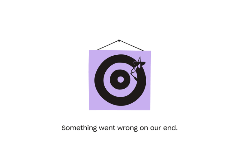 An error message displayed by Dropbox