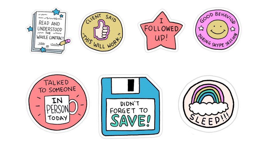 These stickers are the KPI of any good freelancer