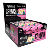3. Warrior Crunch Birthday Cake Protein Bars
RRP: £19.95
Warrior Crunch protein bars are a favorite here at woman&amp;home. Large enough to replace dessert, with plenty of delicious flavors to choose from, and 20g of protein per bar, what's not to love? 
The brand's latest flavor addition is Birthday Cake, a classic white-chocolate bar, filled with protein and topped with a strawberry-flavored layer, then decorated with hundreds and thousands. It's the perfect sweet treat. 