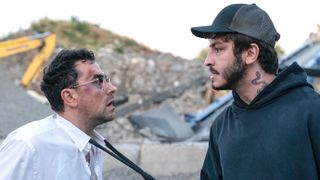 (L to R) Dan Levy as Nicky and Boran Kuzum as Yusuf in episode 103 of "Big Mistakes"