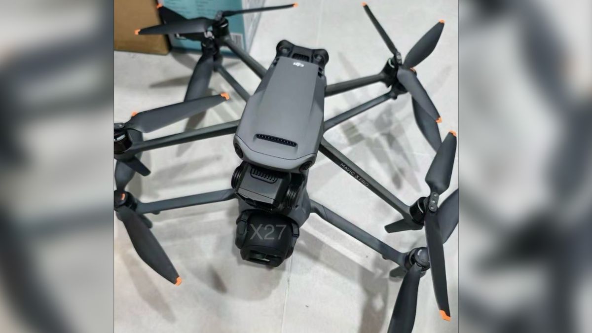 DJI Mavic 4 Pro sat under DJI Mavic 3 Pro leaked image grab