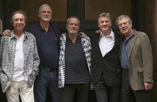 Eric Idle, John Cleese, Terry Gilliam, Michael Palin and Terry Jones from Monty Python (Philip Toscano/PA)
