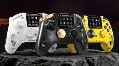 Anbernic RG G01 game controller with heart rate monitoring &ndash; in black, white and yellow