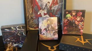 The Code Geass collector's edition, opened and laid out