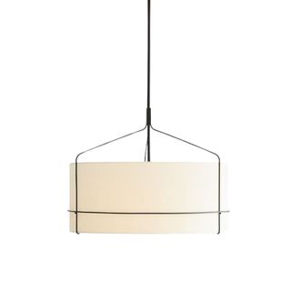 statement hanging white ceiling pendant lampshade