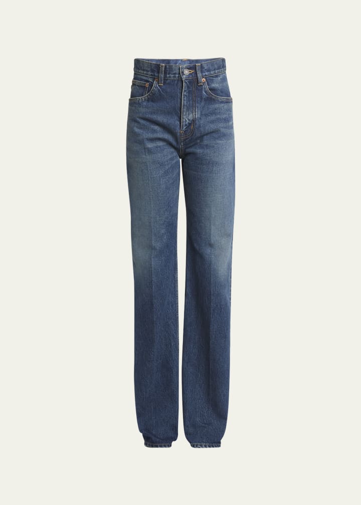 Neo Clyde High-Rise Straight-Leg Jeans