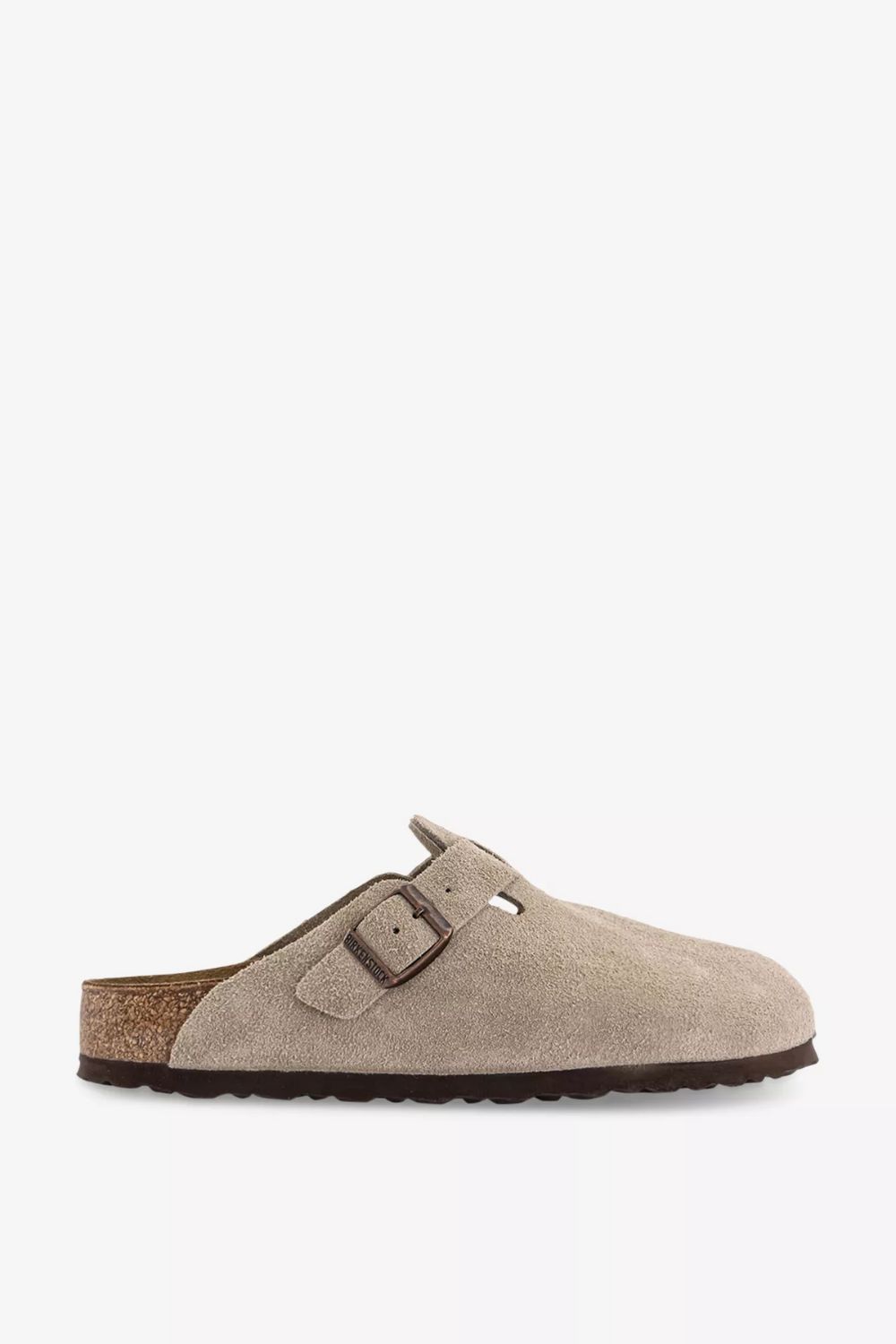 taupe birkenstock boston clogs