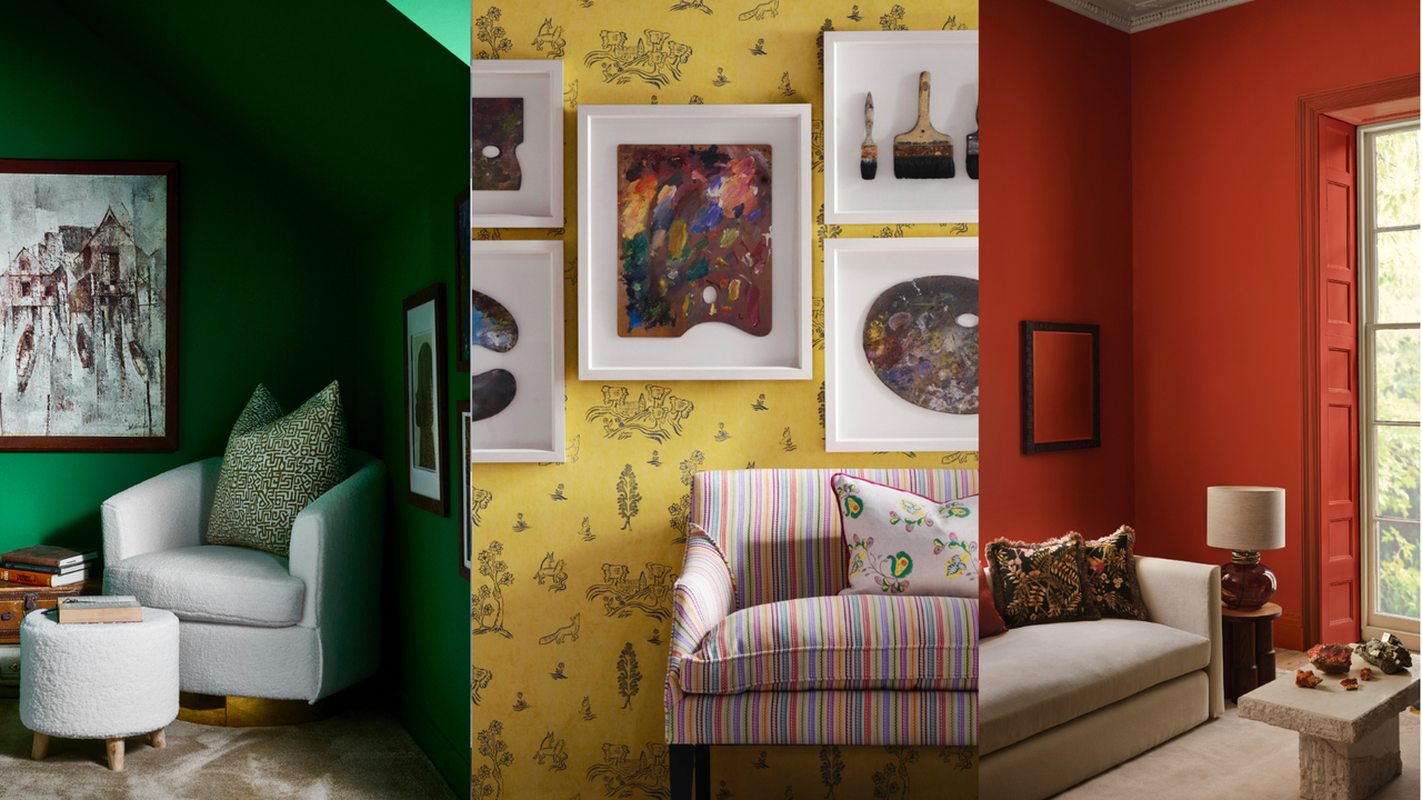 trio of pics for bold colors creating calming spaces