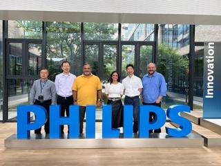 Left to right: Hongxin Chen, head of Advanced HDR Certification Lab at Philips; Ernest Ma, director of standardization at Philips; Paulo Henrique Castro, president of SET; Luana Bravo, general director of SET; Osamu Yamaguchi, new business director at Mirakulo; and Leo Carbonell, head of business at SET.