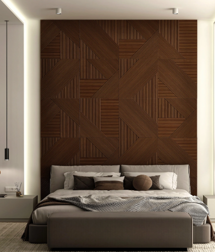 Minimalist wood panel.